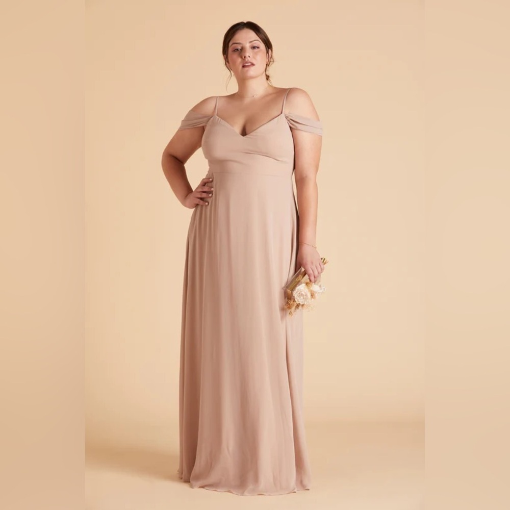 NWT Birdy Grey Devin Convertible Dress in Chiffon Taupe